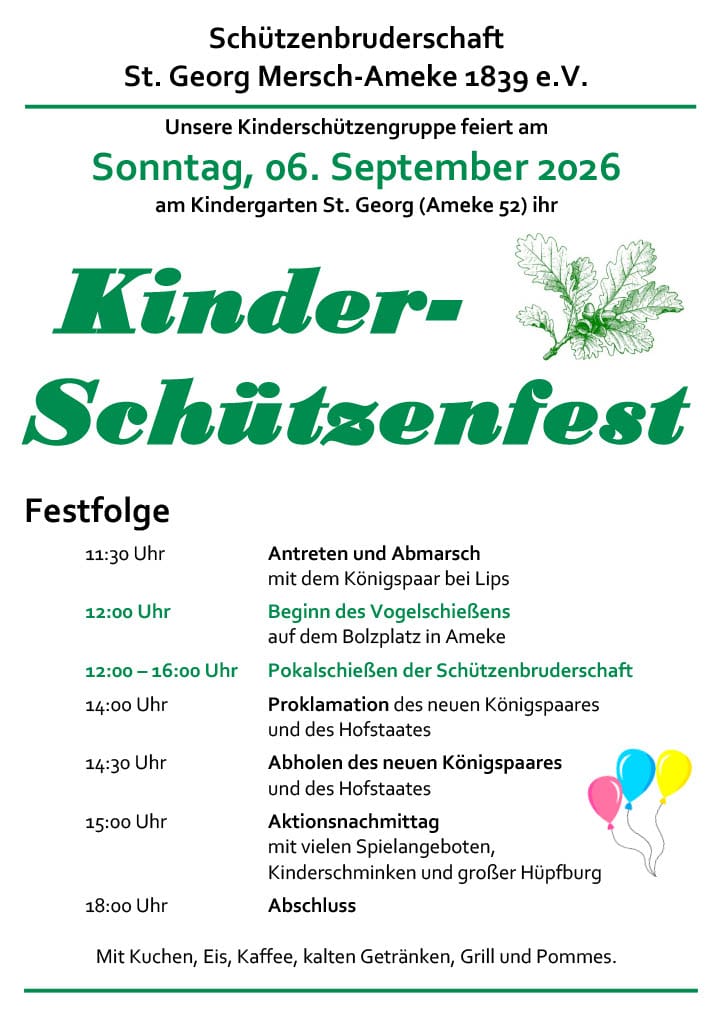 Unser Festprogramm 2026