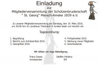 Anzeige Mitgliederversammlung